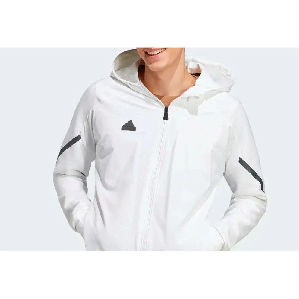 Adidas Men's DESIGNED‎ 4 GAMEDAY PREMIUM FULL-ZIP TRACK JACKET Size XS IC8036